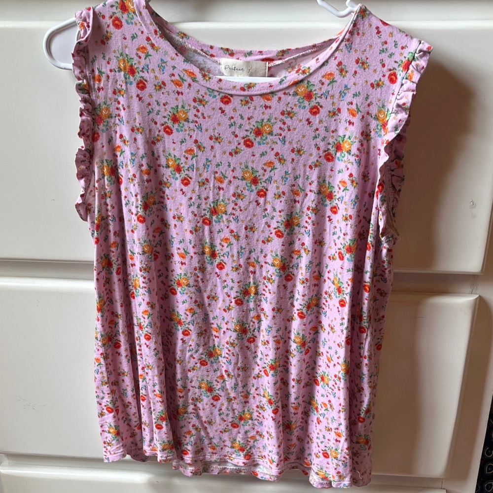 Floral Sleeveless Top
